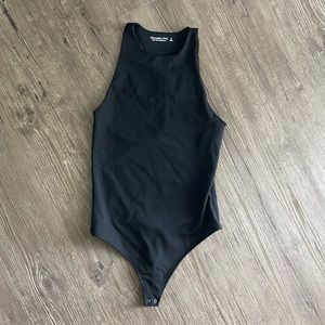 Abercrombie high neck asymmetrical bodysuit